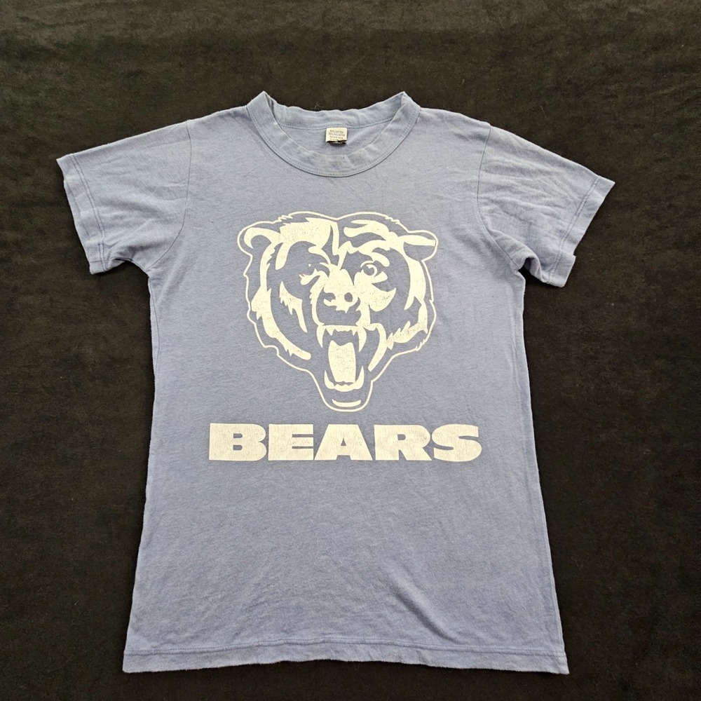 Chicago Bears Blue Short Sleeve Cotton Blend T-Shirt Women's M